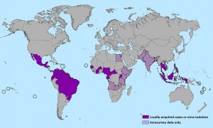 Affected Zika areas