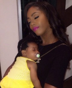 Tiwa Savage and Baby