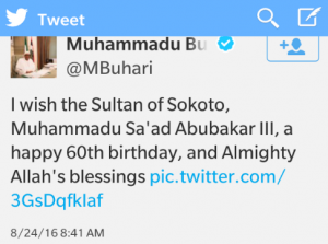Sultan of Sokoto TVC E
