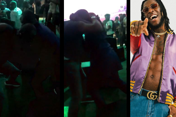 Fight at burnaboy concert