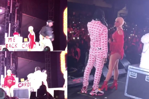 Offset crashes CardiB’s #RollingLoud Live Performance to apologize in person(video)
