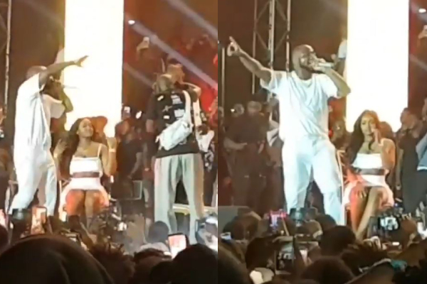 davido brings chioma on stage