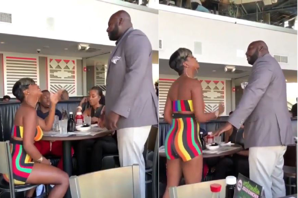 Lady Got Suspicious When Her man Ran Back to Get His Phone After Excusing Himself