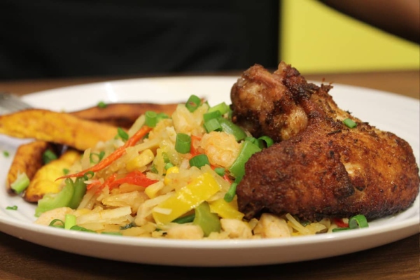 Ever Tried Eating Abacha Stir Fry And Plantain Strips? It's Absolutely Tasty And Nutritious