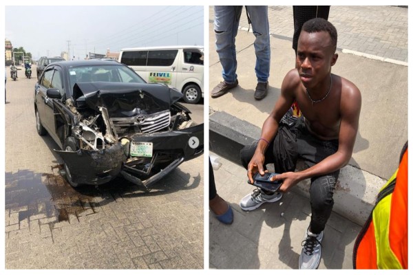 Funny Toheeb Survives Fatal Accident In Lagos