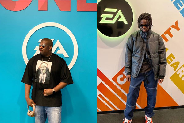 Don Jazzy and Rema were spotted at the EA sport centre in US