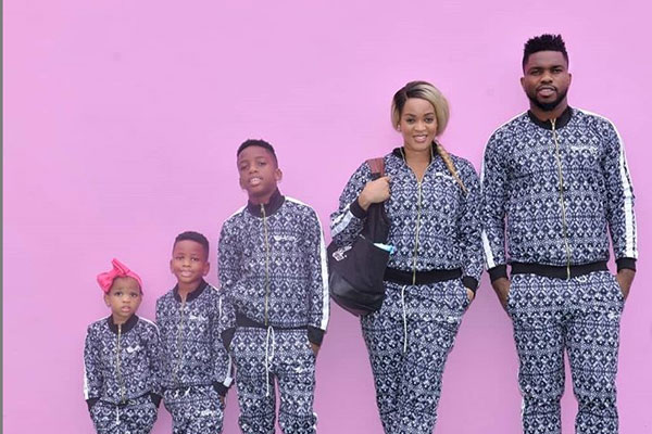 Joseph Yobo and family stuns in matching outfit