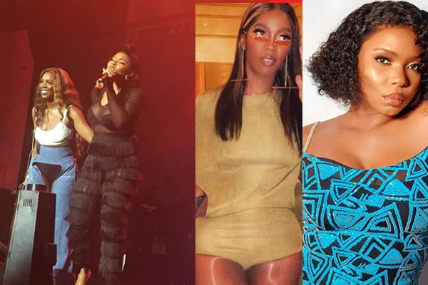 Tiwa Savage invited Yemi Alade on stage during her show