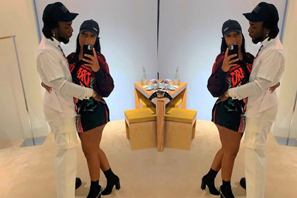 BurnaBoy and stefflondon shared lovely up photo