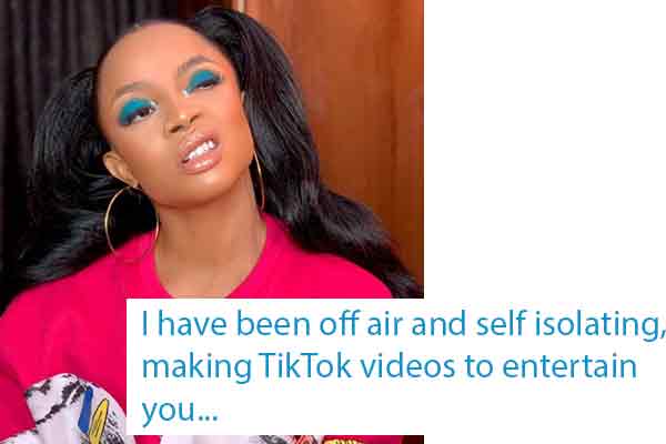 Covid-19-Toke Makinwa gives updates about her condition since the AMVCA last week