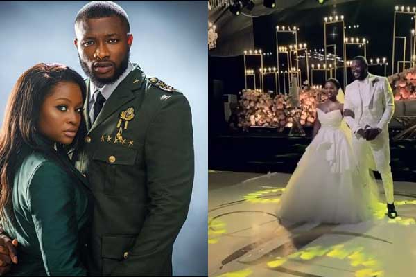 Nollywood actor and former Mr Nigeria, Emmanuel Ikubese weds celebrity make up artist, Anita Adetoye