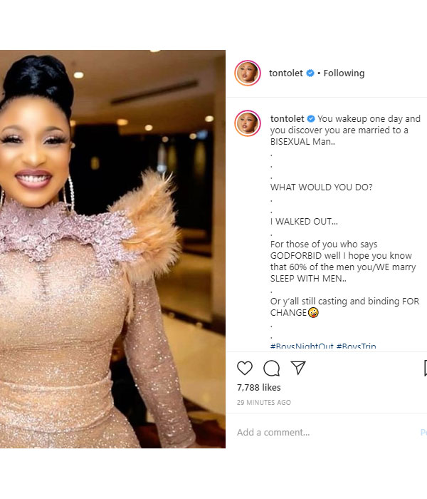 Tonto Dikeh has just dropped another bombshell