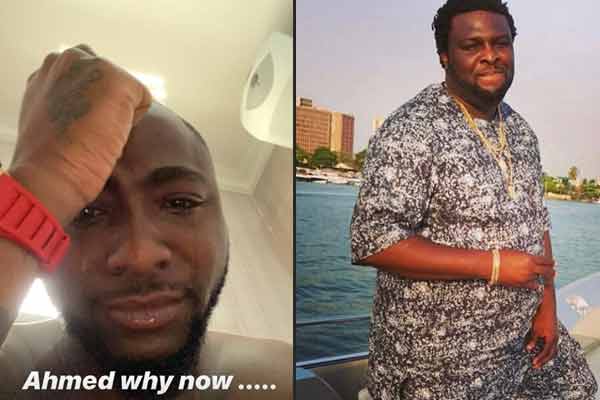 Davido mourns his friend, JHAFFI who just passed on