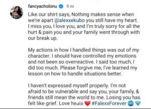 Alex Ekubo’s Estranged Fiancee Apologizes For Calling Off Wedding