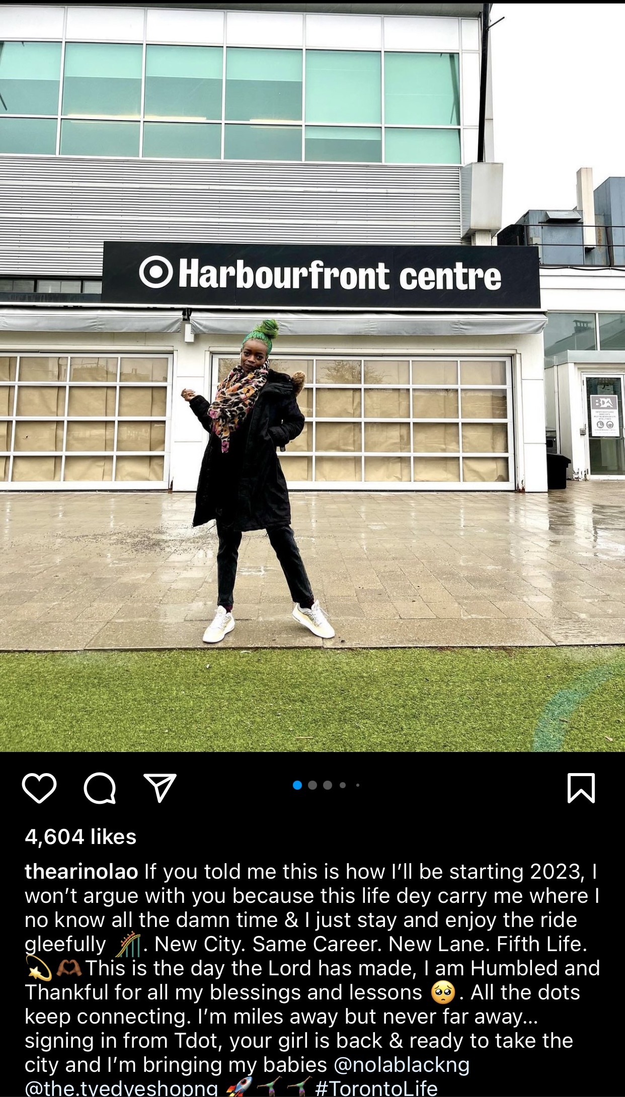 BBNaija Aarin Excited As She Relocates To Canada 