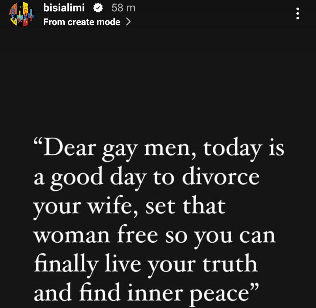 Divorce Your Wives- Gay Right Activist, Bisi Alimi Preaches