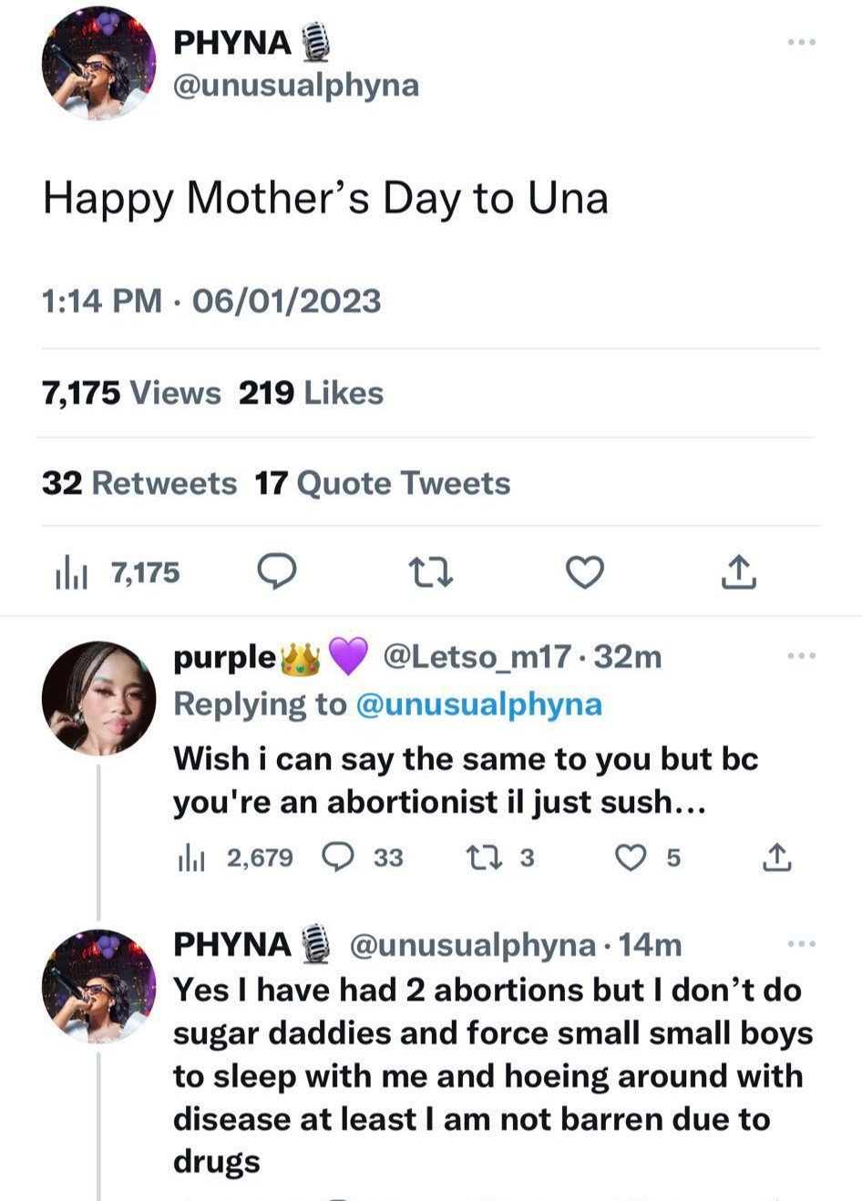 BBNaija Phyna Admits To Having Abortions During Bants With Twitter Troll