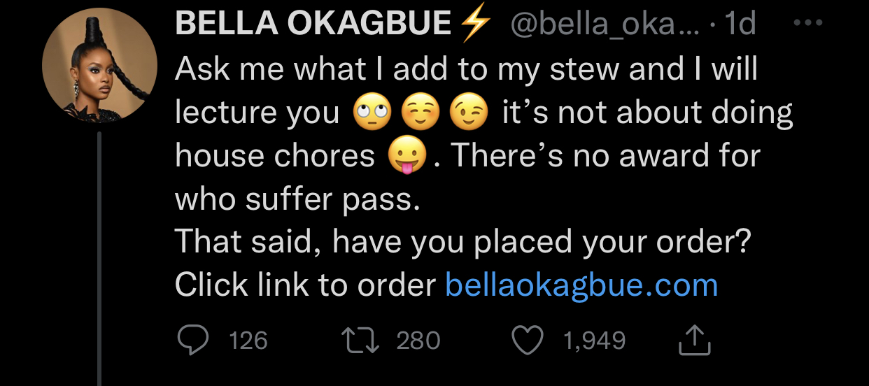 BBNaija Bella Tackles Twitter Trolls Who Drag Her For Her Cooking Skill