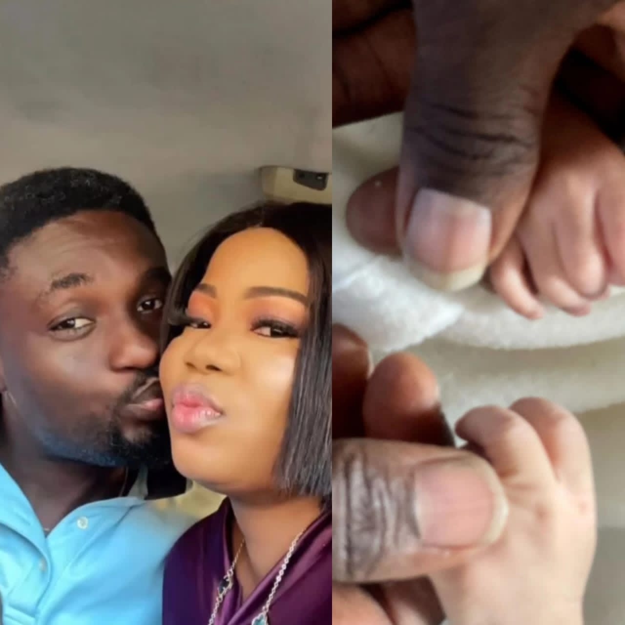 Actor Adeniyi Johnson And His Wife Welcomes Twins After 7 Years Of Marriage