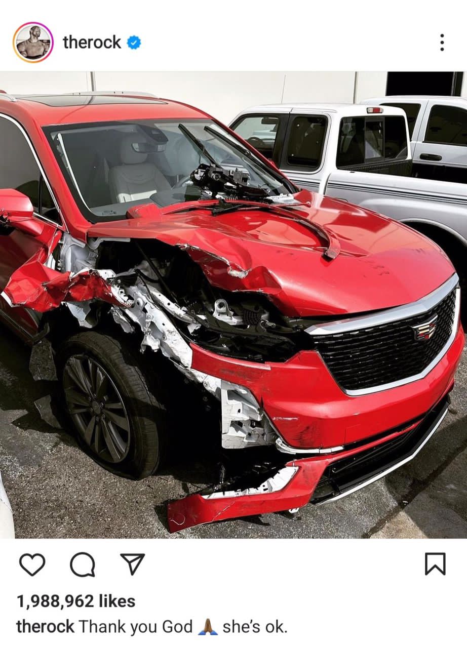 Actor Dwayne Johnson’s Mother Involved In Severe Car Crash