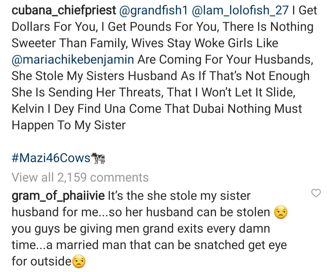 Why I Dated ‘Cubana Chief Priest Sister’s Husband’ - BBNaija Maria Opens Up On Relationship With Kevin