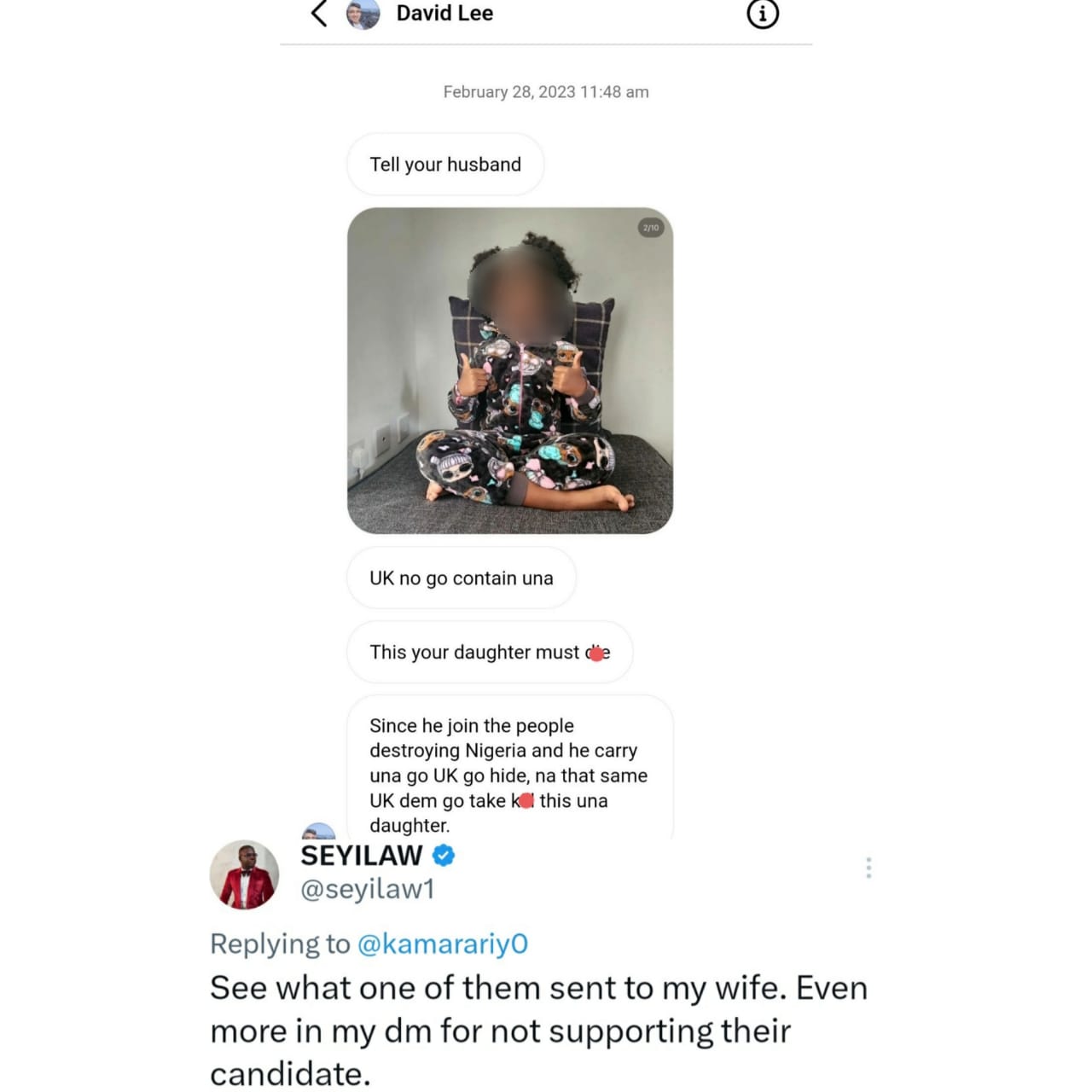 Comedian SeyiLaw Shares Screenshot Of An Unpleasant Text His Wife Got In Her Dm 