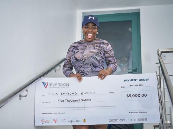 Hilda Baci Wins the inaugural Jollof Face-off Competition in 2021, securing a grand prize of $5000.