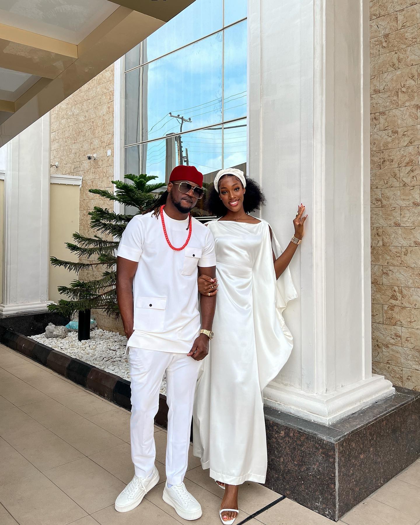 Paul Okoye And His Girlfriend Step Out In Matching White Outfit