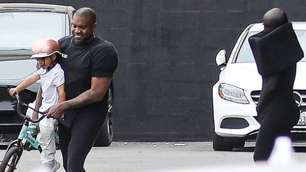 Kanye West Yells At Paparazzi While Heading To Church With His Wife And Son