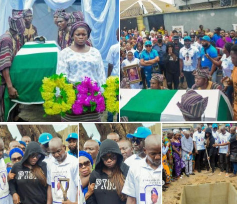 Actress Mercy Johnson Okojie Shares Photos From Her Father’s Burial